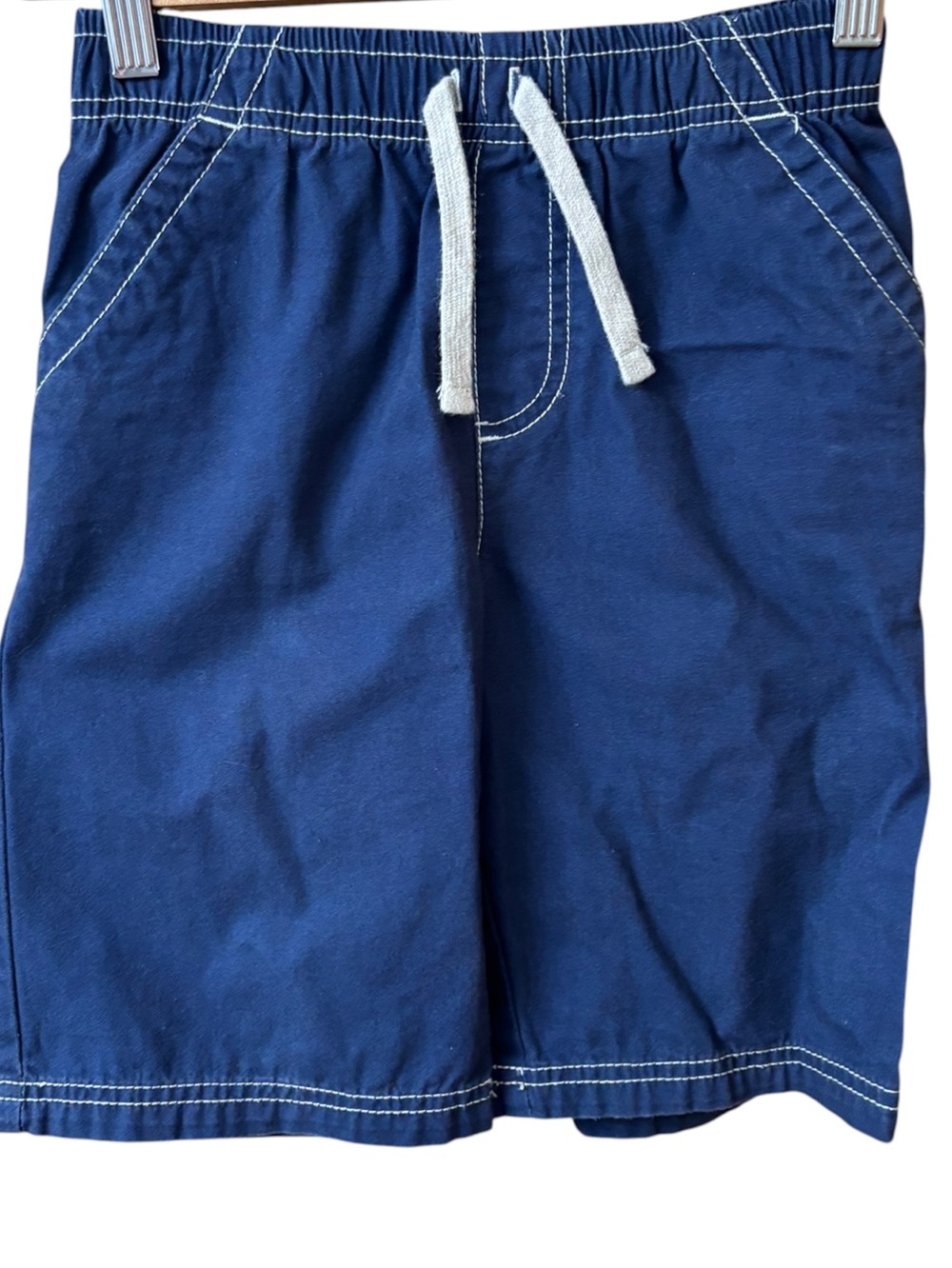 Jumping Beans Boys Size 7 Navy Pull On Shorts Cotton EUC